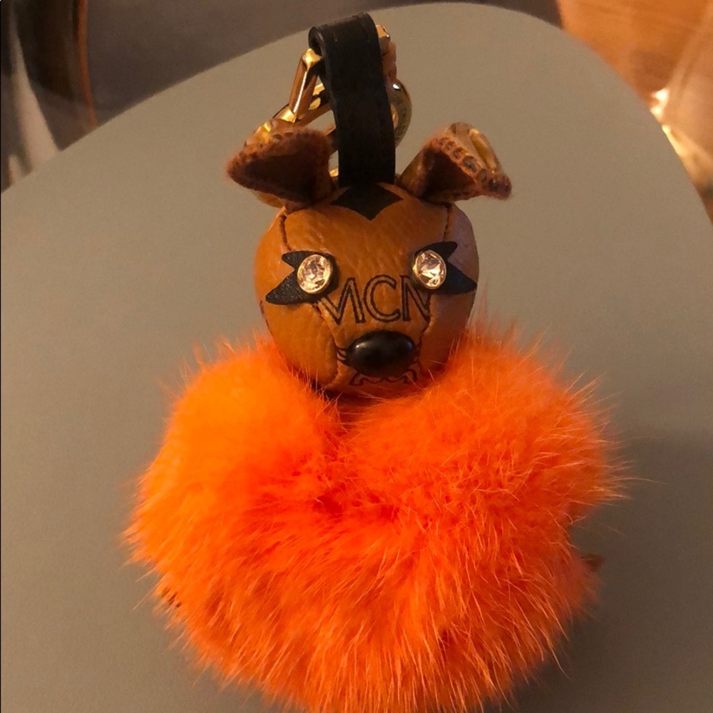Adorable MCM bag charm!